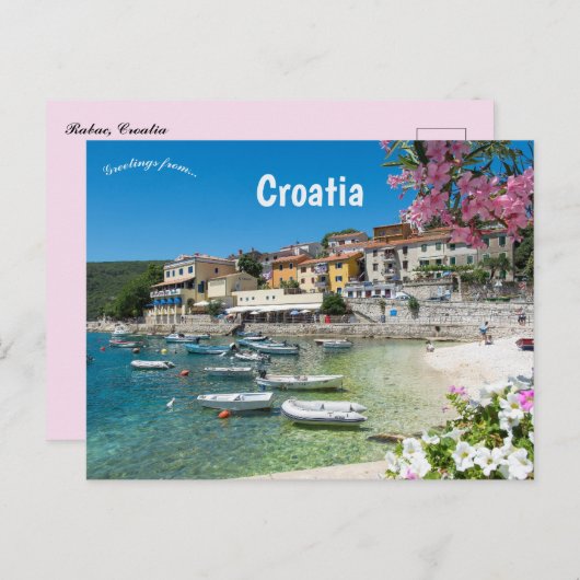Rabac Croatia Briefkaart (Voorkant / Achterkant)