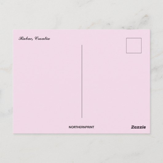 Rabac Croatia Briefkaart (Achterkant)