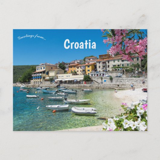 Rabac Kroatië Briefkaart (Voorkant)
