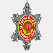 Rabanal del Camino Tin Sneeuwvlok Ornament (Links)