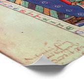 Rabanus Maurus biedt zijn boek aan Poster (Hoek)