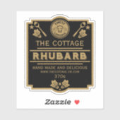 Rabarber Conserve Maker Sticker (Vel)