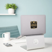 Rabarber Conserve Maker Sticker (Laptop op bureau)
