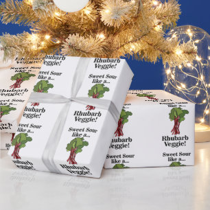 Rabarber Groente Eten Grappige Verjaardag Cadeaupapier