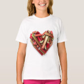 Rabarber Heart T-shirt (Voorkant)