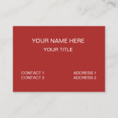 Rabarber Veggie Grappig Eten Visitekaartje (Achterkant)