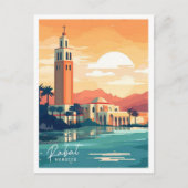 Rabat Marokko Afrika Travel Place illustratie Briefkaart (Voorkant)