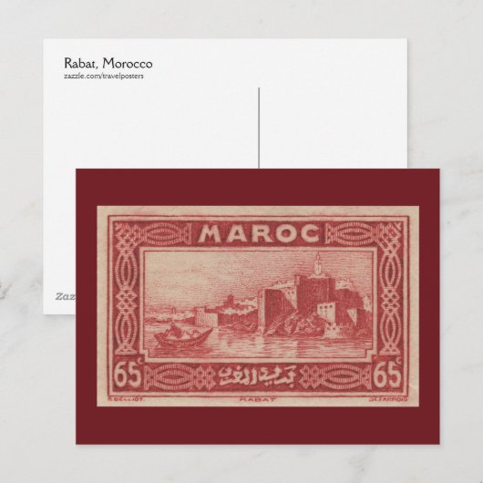 Rabat, Marokko - Briefkaart (Voorkant / Achterkant)