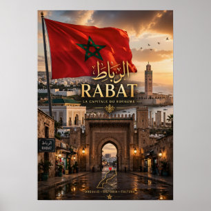 Rabat Marokko poster