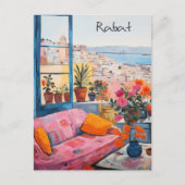 Rabat Marokko Reizen Stad Schilderen Esthetisch Briefkaart (Voorkant)