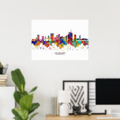 Rabat Marokko Skyline Poster (Thuiskantoor)