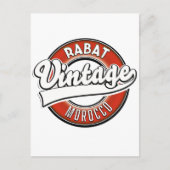 Rabat Marokko vintage logo Briefkaart (Voorkant)