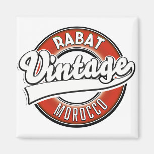 Rabat Marokko vintage logo Magneet