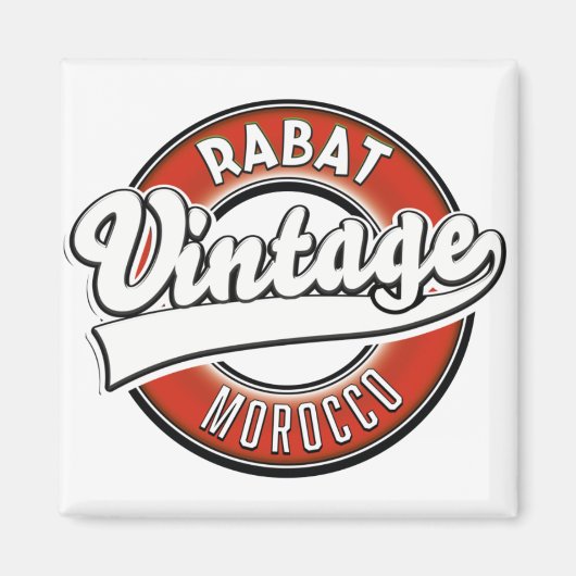 Rabat Marokko vintage logo Magneet (Voorkant)