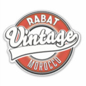 Rabat Marokko vintage logo Sticker (Voorkant)