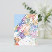 Rabat Morocco City Map Briefkaart (Staand voorkant)