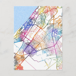 Rabat Morocco City Map Briefkaart