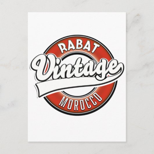 Rabat morocco  logo briefkaart (Voorkant)