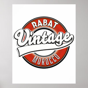 Rabat morocco  logo poster