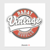 Rabat morocco  logo sticker (Vel)