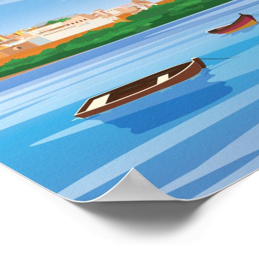 Rabat Moroco-reisposter Poster (Hoek)