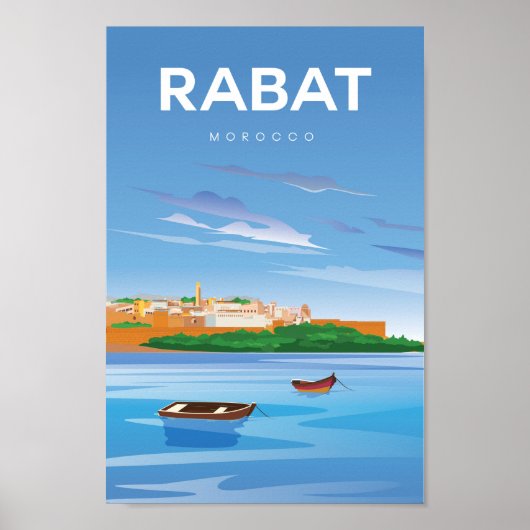 Rabat Moroco-reisposter Poster (Voorkant)