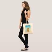Rabat Stadsgezicht – Geïllustreerd Marokko Tote Bag (Voorkant (model))
