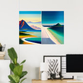 Rabaul Diptych - Canvas Art Print (Thuiskantoor)
