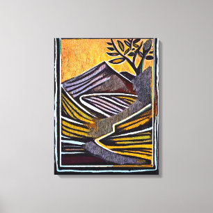 Rabaul - Uitgerekte canvasprint Canvas Afdruk