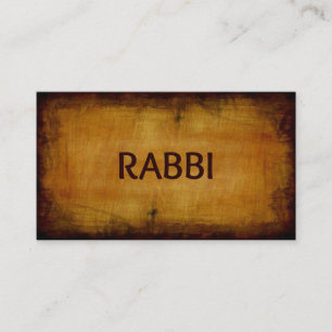 Rabbi Antiek Brushed Wood Visitekaartje