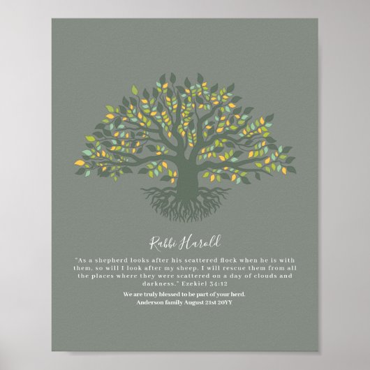 RABBI Hartelijk dank, Ezekiel 34 Wall ART BUDGET Poster (Voorkant)