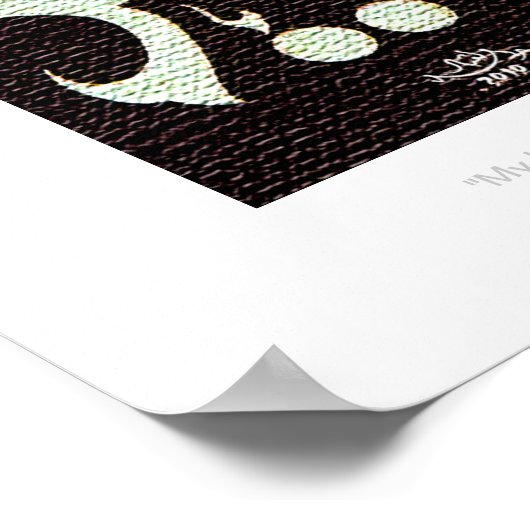 rabbi inni lima anzalta kalligrafie poster (Hoek)