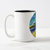 Rabbi Nachman van de Breslov-mok Tweekleurige Koffiemok (Links)