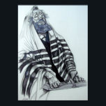 Rabbi Prays Poster<br><div class="desc">Je kunt de spiritualiteit van de rabbijn voelen terwijl hij leest en bidt uit de Bijbel. Dit originele kunstwerk werd gemaakt door mijn vader, de wijlen Simi Valley kunstenaar Lee Carvel. De kunstenaar had een diepe religieuze kern en respect voor religieuze tradities. Deze wortels leidden tot zijn inspirerend en bewegende...</div>