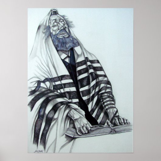 Rabbi Prays Poster (Voorkant)