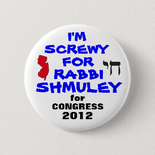 Rabbi Schmuley Boleer voor het Congres Ronde Button 5,7 Cm