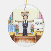 Rabbi - Vrouw Keramisch Ornament (Links)