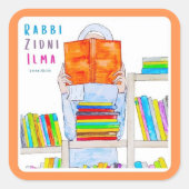 Rabbi Ziddni Ilma - Vierkante Stickers (Voorkant)