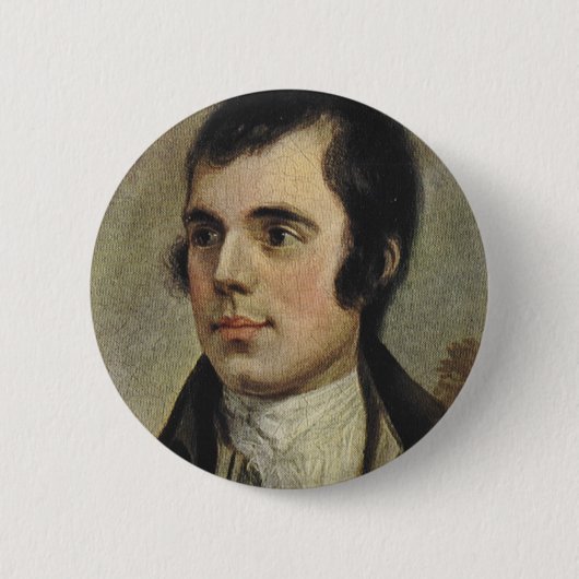 Rabbie Burns Ronde Button 5,7 Cm (Voorkant)