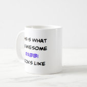 rabbijn, geweldige koffiemok (Voorkant links)