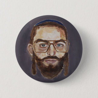 rabbijnse kruising ronde button 5,7 cm