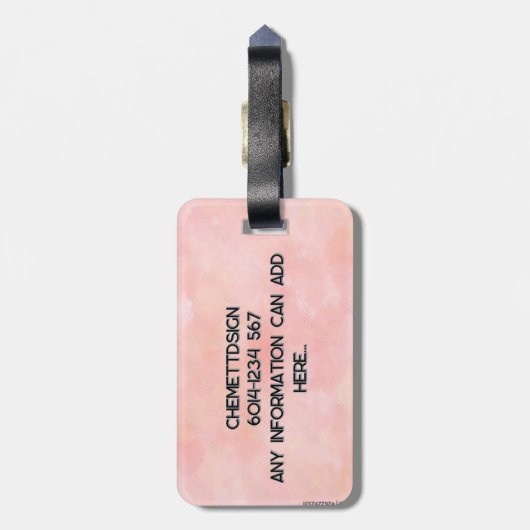 Rabbit 01 Kids Bagagelabel (Achterkant verticaal)