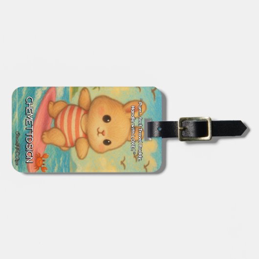 Rabbit 04 Kids Bagagelabel (Voorkant horizontaal)