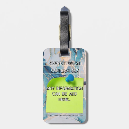 Rabbit 04 Kids Bagagelabel (Achterkant verticaal)