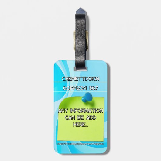 Rabbit 05 Kids Bagagelabel (Achterkant verticaal)