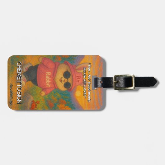 Rabbit 06 Kids Bagagelabel (Voorkant horizontaal)