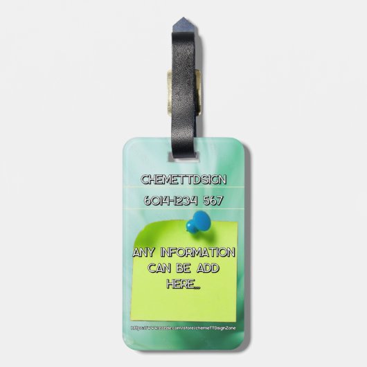 Rabbit 06 Kids Bagagelabel (Achterkant verticaal)