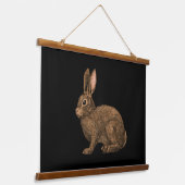 Rabbit 2 hangend wandkleed (Gebogen)