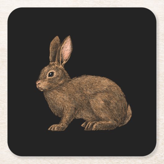 Rabbit 2 kartonnen onderzetters (Voorkant)