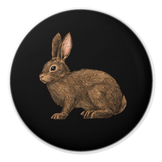 Rabbit 2 keramische knop (Voorkant)